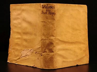 1599 1st ed Alvaro Valasco Vaz Questiones Juris Emphyteutici Roman Law Portugal - Image 1 of 4