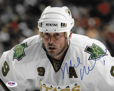 Mike Modano Dallas Stars Signed 8x10 Photo Autographed PSA/DNA COA #9 Z55260 - Image 1 of 2