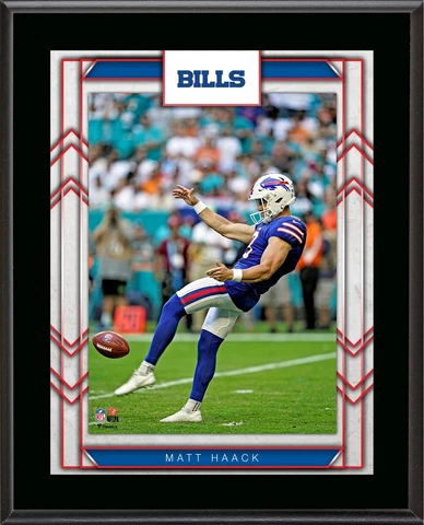 Matt Haack Buffalo Bills 10.5" X 13" Sublimated Player Plaque Cover