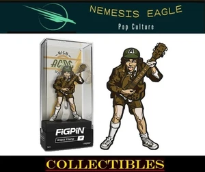 FIGPIN # 17 ANGUS YOUNG AC DC PREMIUM PIN BADGE 3" BRAND NEW - Picture 1 of 3