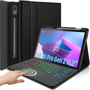 Backlit Touchpad Tastatur Hülle für Lenovo Tab P11 Pro 11,2 Zoll Gen 2 2022 Re... - Bild 1 von 7