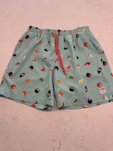NWOT Mosmann Australia Men's Medium Green Suishi Swim Shorts Swim Trunks Bathing - Picture 1 of 6