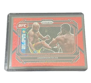 2023 Panini Prizm UFC - Anderson Silva #76 Red Disco /99 - Picture 1 of 2