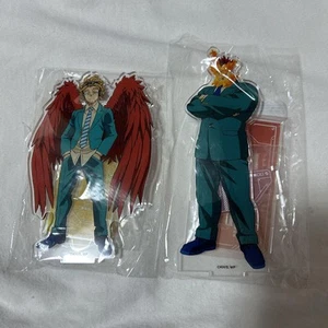 My Hero Academia set supporto acrilico Endeavor Hawks usato display Hero Duo - Foto 1 di 1