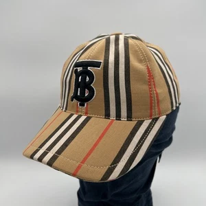 Burberry Monogram Motif Vintage Check Cotton Baseball Cap Hat Adjustable EUC! - Picture 1 of 8