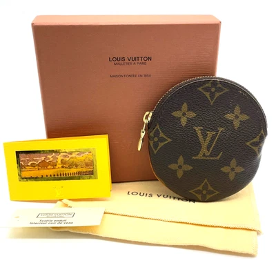 Auténtico Louis Vuitton Monograma Porto Monnaie M61926 Estuche Redondo para Monedas con Caja i111243 Foto 1 de 4