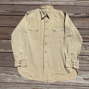 Vintage 60s Levi’s Western Button Shirt Men’s XL Lorraine 100% Worsted USA Made - Picture 1 of 13