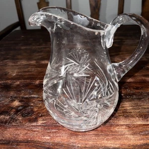 Vintage Kristallglas Krug 8" hoch - Top Zustand - Bild 1 von 13