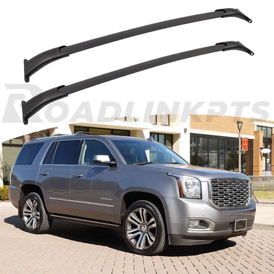 Barra transversal de carga 2 piezas apta para GMC Yukon XL 2015-2020 portaequipajes de techo Foto 1 de 4