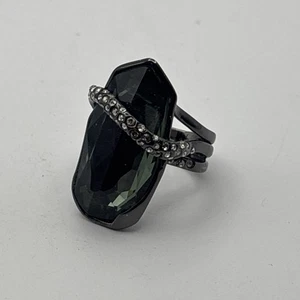 Alexis Bittar Miss Havisham Orbiting Quartz & Hematite Doublet Ring - Picture 1 of 14