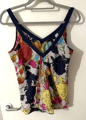 Coast 100% Silk Floral Camisole Top Blouse Size 16 - Image 1 of 4