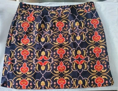 Falda de golf EP Pro azul marino multicolor para mujer 14 forro corto Foto 1 de 4