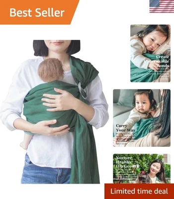 Elegante portabebés de lino y algodón - Perfecto para enfermería discreta y unión Foto 1 de 4