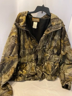 Remington Camouflage Hunting Jacket 2 In 1 Break Up Camo Insulated Hood Men Sz L - Image 1 of 4