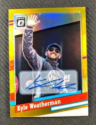 Kyle Weatherman 2024 Panini Donruss Optic Gold Prizm Auto Autograph 1/10 #164 - Image 1 of 2