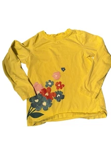 hanna andersson Loved Art Tee Girl Size 8 130cm Color Yellow - Picture 1 of 4