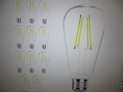 Feit Electric 100W Equivalent Straight Filament Dusk to Dawn Clear Glass 11PK - Image 1 of 3