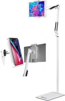 Tablet Floor Stand, Adjustable Universal 360-Degree Rotatable Metal Tablet Holde - Image 1 of 4
