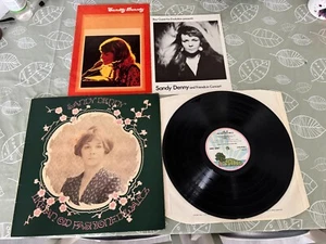 SANDY DENNY VINYL LP, BOOKLET & RARE TOUR SHEET (LIKE AN OLD FASHIONED WALTZ) - Picture 1 of 14