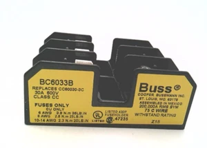 NEW Bussman Fuse Block 30A 600V Class CC BC6033B - Picture 1 of 2