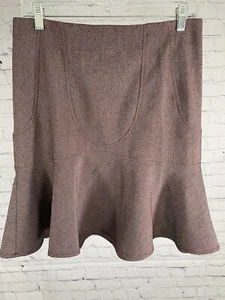 To The Max Red/ Purple Back Zip Knee Length Mermaid Skirt Womens 2 - Picture 1 of 7