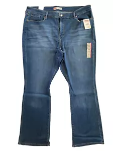 Signature Levi Strauss Women Size 22M (W36-L32) Midrise Bootcut Stretch Jeans - Picture 1 of 15