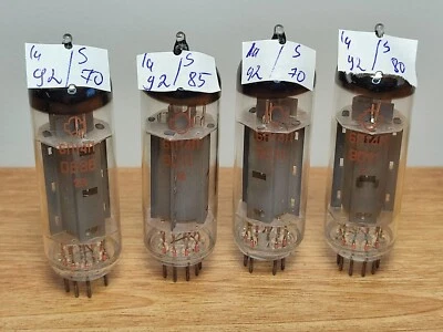 6P14P (6П14П) / EL84 MATCHED QUAD (4pcs) 80-90's tubes NOS EU Stock ! - Photo 1/4