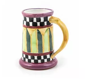 New MACKENZIE CHILDS Taylor Beer Mug - Odd Fellows - Picture 1 of 3