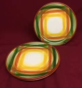 Vernonware Homespun 6" Brot & Butter Teller-Set (3) handbemalt Kalifornien - Bild 1 von 4