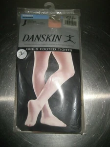 Danskin Girl's Footed Tights Compression Ballet Beige Ultrasoft S/M BNWT - Picture 1 of 8