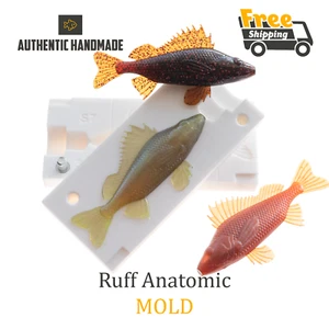 Bait Mold Ruff Anatomic Fishing Lure Shad Soft Plastic 81 mm - Picture 1 of 2