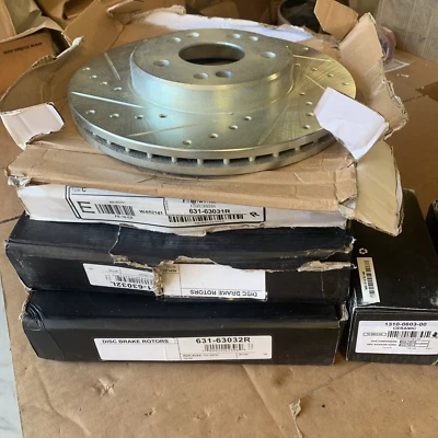 Juego de 4 rotores de freno DFC con pastillas de cerámica para Mercedes CLK320 C320 2001-2005 Foto 1 de 4