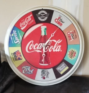 Vtg CLOCK Steak N Shake Serving Tray - Coca Cola Sprite Barq's Hi-C Surge Coke  - Picture 1 of 7