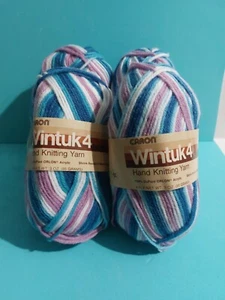 4 Skein Lot Vintage Caron Wintuk 4 Acrylic Yarn Snow Ski 0969 Same Dye Lot NOS - Picture 1 of 5