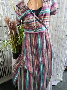 Sheego Kleid Jerseykleid Maxikleid 2 teilig gemustert (0 352) Übergröße NEU