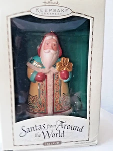Hallmark Santa from Around the World "Ireland" IOB Price tab - Picture 1 of 3