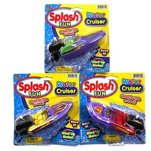 Splash Fun Water Cruiser Wind Up Motor Boat (3 Pack) - Picture 1 of 4