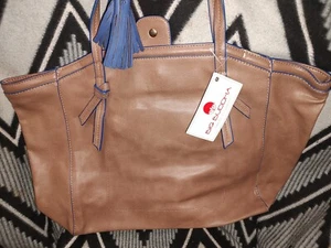 Big Buddha Taupe Multi Leather Tote/Shopper Purse - Picture 1 of 5