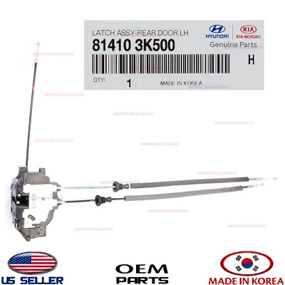 Actuador de bloqueo de puerta trasera genuino lado izquierdo del conductor ⭐OEM⭐ Hyundai Sonata 2008-2010 Foto 1 de 3