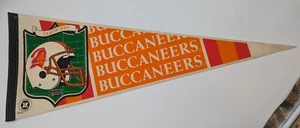 Vintagr 80's/90's Buccaneers Pennant Pennant Creamsicle Style - Picture 1 of 3