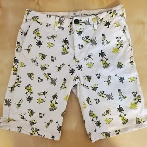 Kids Sz 12/152 Scotch & Soda Shorts Surf Lunch Tropical Graphic Chino EUC! - Picture 1 of 7