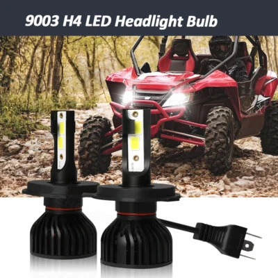 2x Snowmobile LED Headlight Kit For Polaris RMK 500 600 700 800 900 6000K White - Image 1 of 4