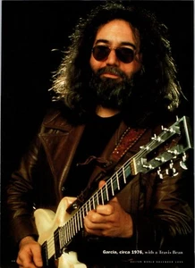 Jerry Garcia The Grateful Dead - Revista de guitarra original enmarcada página completa 1995 - Imagen 1 de 7