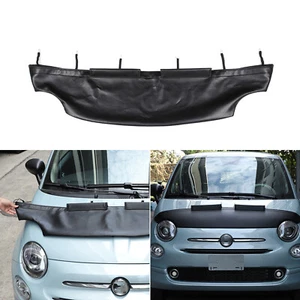 Lether Engine Front Hood Cover Bra Protector Fit For Fiat 500 Abarth 2007 - 2021 - Picture 1 of 18