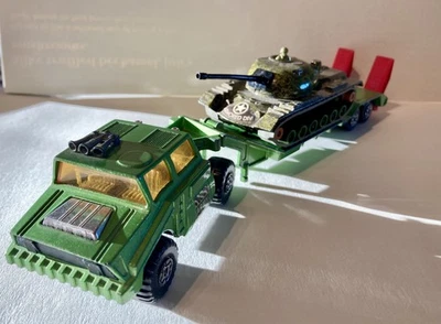 Matchbox Battle kings K-106 Tank Transporter K107 M48 A2Tank. 1974 Excellent - Image 1 of 4