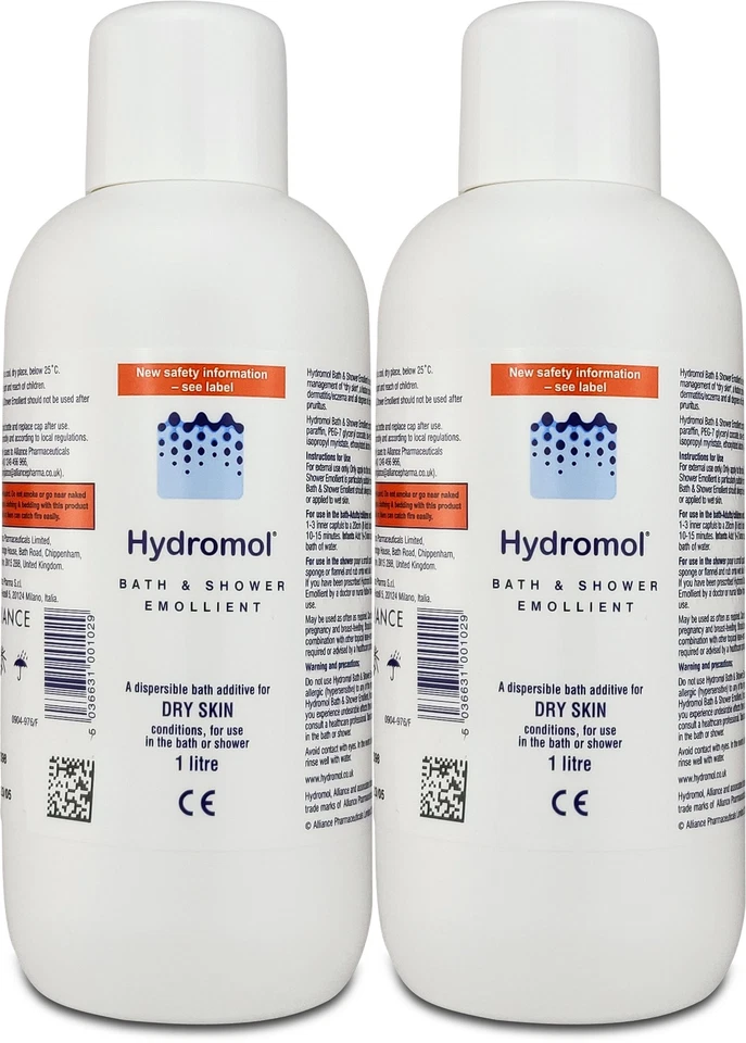 Hydromol Bath & Shower Emollient 1000ml X 2
