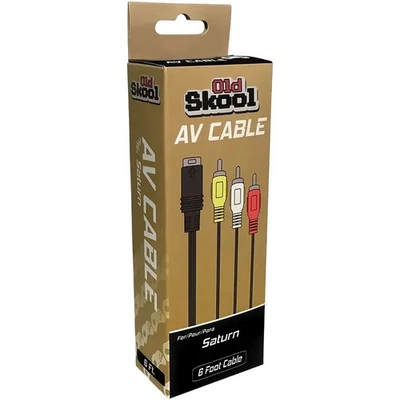 Sega Saturn - AV Cable (6&apos; Cable) - Old Skool - Image 1 of 3