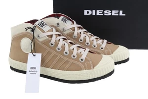Diesel S-Yuk Mc Herren Sneakers EU42 Braune Knöchel Top Geschnürt Mandel Zeh 140 - Bild 1 von 11