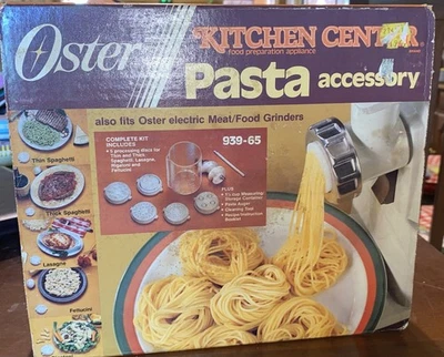 Vintage 1983 OSTER Kitchen Center Pasta Accessory 939 65 New In Box - Image 1 of 4