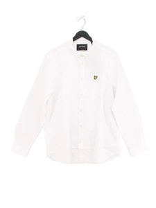 Lyle & Scott Men's Shirt L White 100% Cotton Basic New with tags - Picture 1 of 5